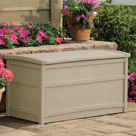 50 Gallon Medium Deck Box Light Taupe Suncast Corporation