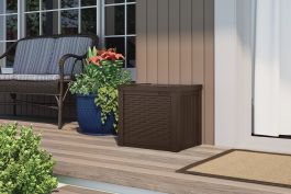 22 Gallon Small Deck Box Java Suncast Corporation