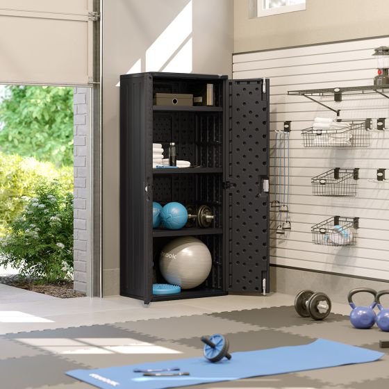 Tall Storage Cabinet - Black - Suncast® Corporation