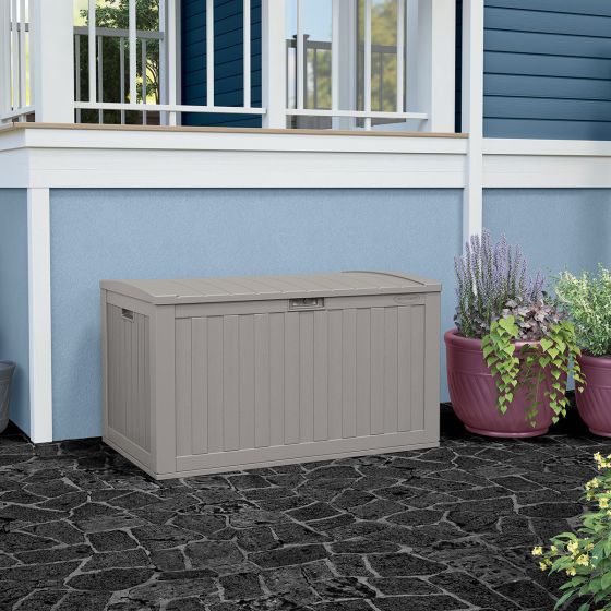134 Gallon Extra Large Deck Box - Dove Gray - Suncast® Corporation