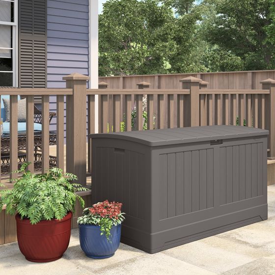 200 Gallon Extra Large Deck Box - Stoney - Suncast® Corporation