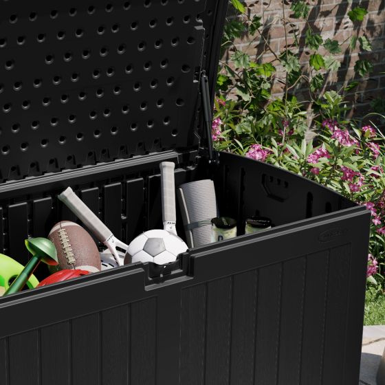 200 Gallon Extra Large Deck Box - Black - Suncast® Corporation