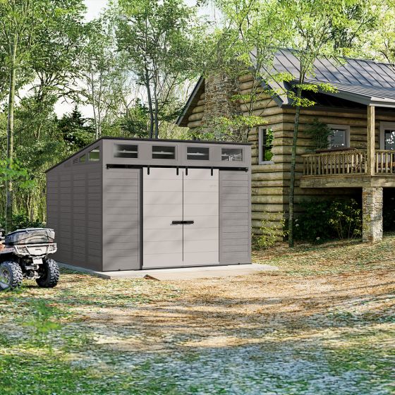 Mega Modernist® 12 ft. x 12 ft. Storage Shed - Suncast® Corporation