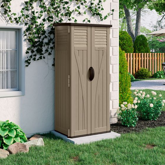 Vertical Shed - Sand - Suncast® Corporation