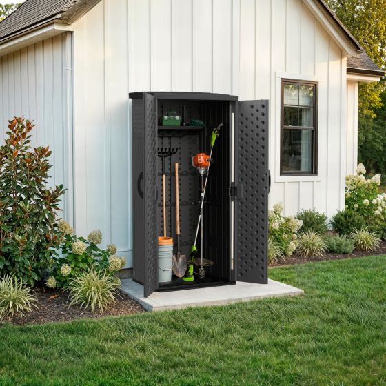 Vertical Shed - Peppercorn - Suncast® Corporation
