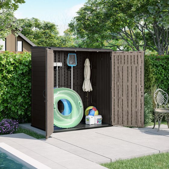 Extra Large Vertical Shed - Iron Ore - Suncast® Corporation Extra Large Vertical Shed - Iron Ore - Suncast® Corporation