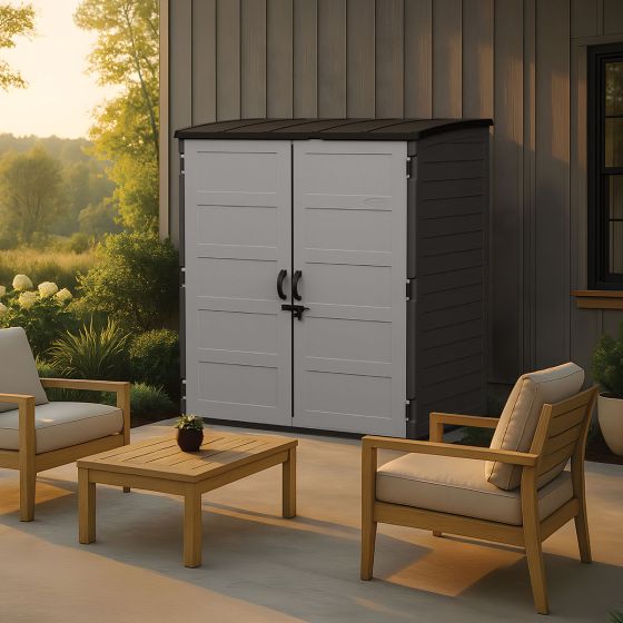 ￥35,000→15,300スモーキーハート Extra Large Vertical Shed with Shelf - Suncast® Corporation