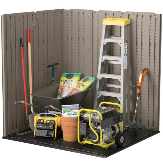 Everett® 6 ft. x 5 ft. Storage Shed - Dark Taupe - Suncast