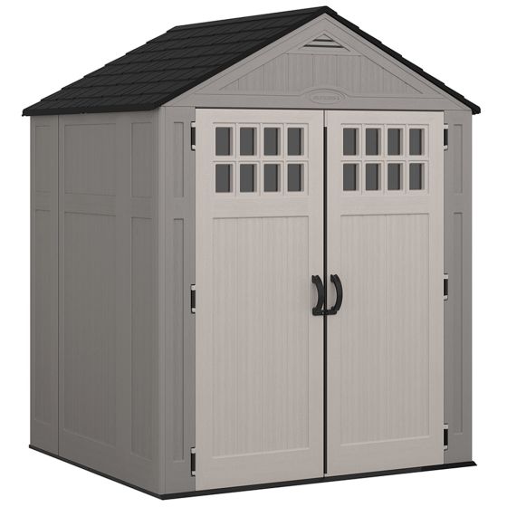 Everett® 6 ft. x 5 ft. Storage Shed - Dove Gray - Suncast® Corporation