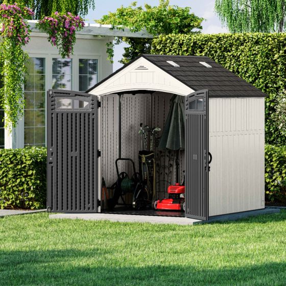 327 CU. FT. Vista™ 7 X 7 STORAGE SHED - Suncast® Corporation 327 CU. FT. Vista™ 7 X 7 STORAGE SHED - Suncast® Corporation