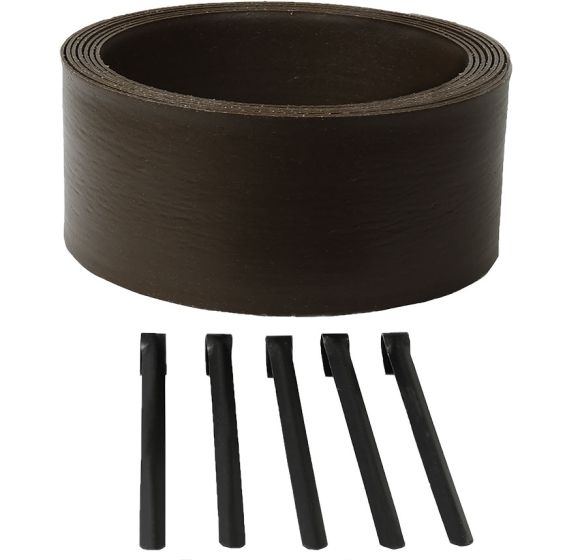 Dig-In 20 ft. Lawn Edging - Brown - Suncast® Corporation