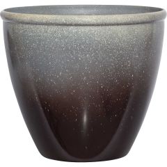 16 In. Seneca® Premium Glaze Decorative Planter - Ombre Bronze/Brown