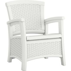 Suncast® Elements® Club Chair with Storage - White
