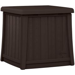 Woodgrain End Table with Storage - Java