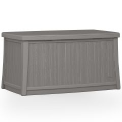 Woodgrain Coffee Table with Storage - Dove Gray