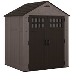 Everett® 6 ft. x 5 ft. Storage Shed - Dark Taupe
