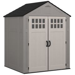 Everett® 6 ft. x 5 ft. Storage Shed - Dove Gray