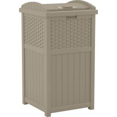 Wicker Trash Hideaway® - Dark Taupe