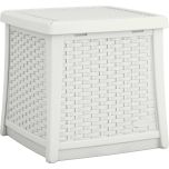 Suncast® Elements® End Table with Storage - White