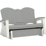 Adirondack Glider with Console - Dove Gray