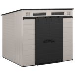 Modernist® 8 ft. x 7 ft. Dual Barn Door Storage Shed