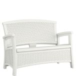 Suncast® Elements® Loveseat with Storage - White