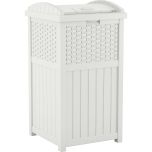 Wicker Trash Hideaway® - White