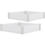 Raised Garden Bed Edging - White