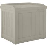 22 Gallon Small Deck Box with Storage Seat - Light Taupe