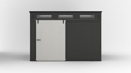 Modernist® 10 ft. x 7 ft. Barn Door Storage Shed - Suncast
