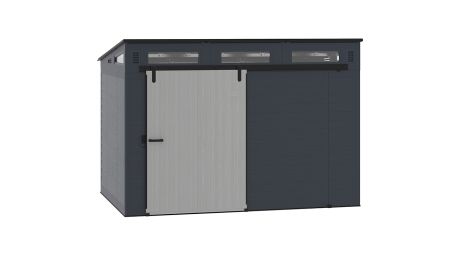 Modernist® 10 ft. x 7 ft. Sliding Door Storage Shed - Suncast