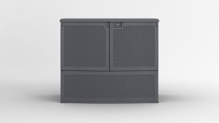 Backyard Oasis® Vertical Deck Box - Cool Gray - Suncast® Corporation